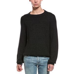 Slate & Stone Mens  Ribbed Raglan Crewneck Sweater, Grey